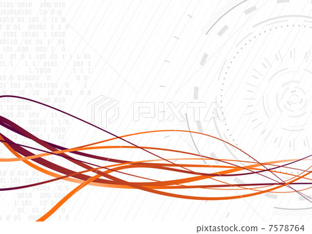 Streamed futuristic wave - rapid data transfer 7578764