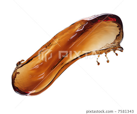 Cola splash isolated 7581343