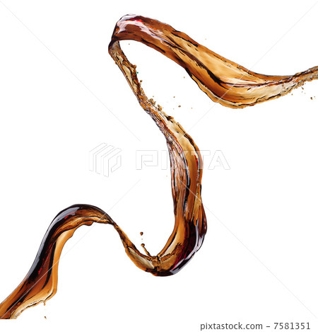 Cola splash isolated 7581351