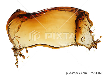Cola splash isolated 7581361