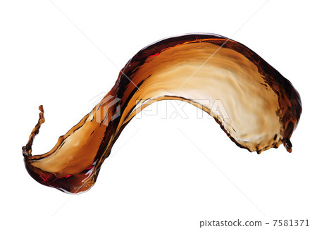 Cola splash isolated 7581371