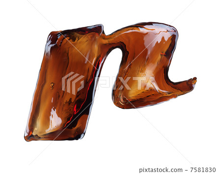 Cola splash letter 7581830