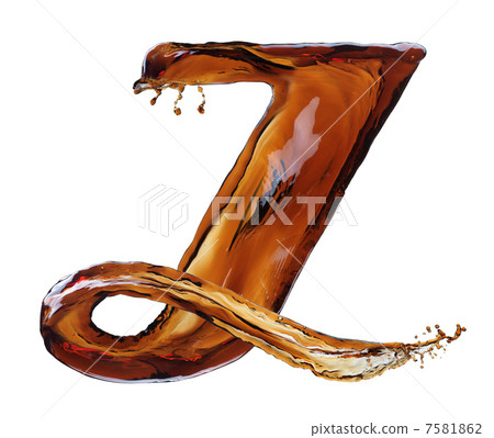 Cola splash letter 7581862