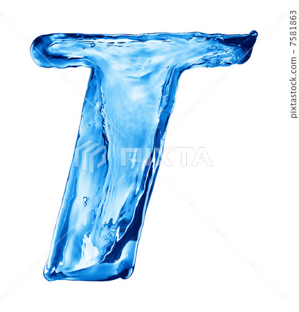 Water splash letter 7581863