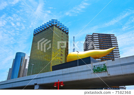 Asahi Brewer的“火焰對象”（Azumabashi Toei /東京都Sumida Ward Azuma Bridge） 7582368