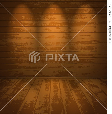 Empty wooden room 7584030