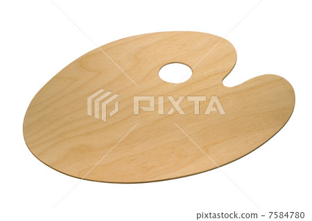 wooden art palette 7584780