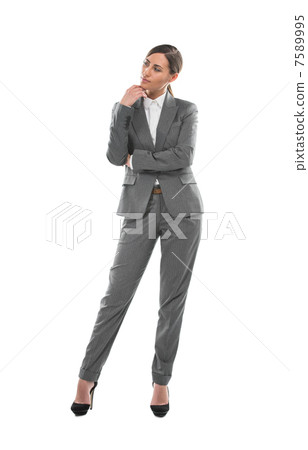 Business woman thinking Business woman thinking 7589995