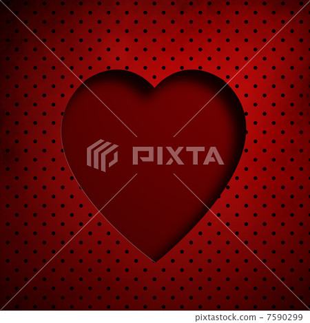 Grunge dotted Valentines day background with copyspace Grunge dotted Valentines day background with copyspace 7590299