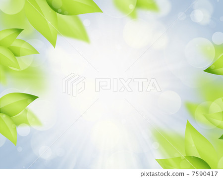 Natural spring and summer background with selective focus and le 7590417