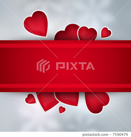 Valentines background with copyspace 7590470