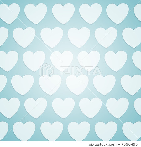Valentine background: hearts ornament Valentine background: hearts ornament 7590495