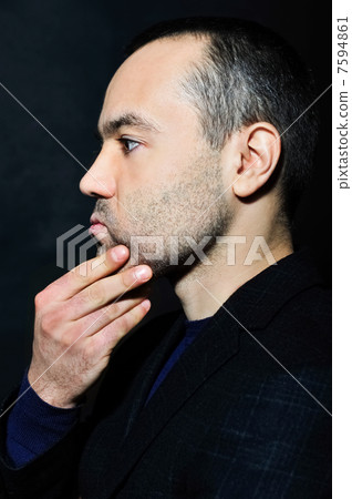 Closeup image of a happy aged man Closeup image of a happy aged man 7594861