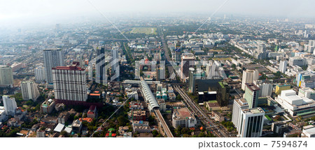 Beautiful view of Bangkok, Thailand From Baiyoke Sky Hotel 7594874