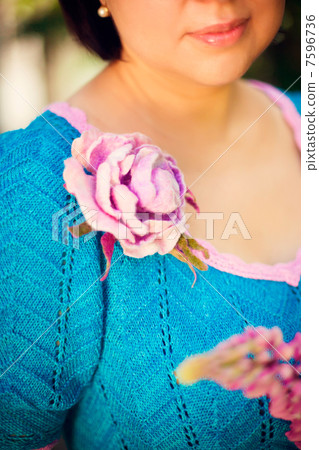 Artistic lifestyle photo of cheerful adult woman walking around Artistic lifestyle photo of cheerful adult woman walking around 7596736