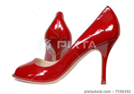 Red female shoes Red female shoes 7598392