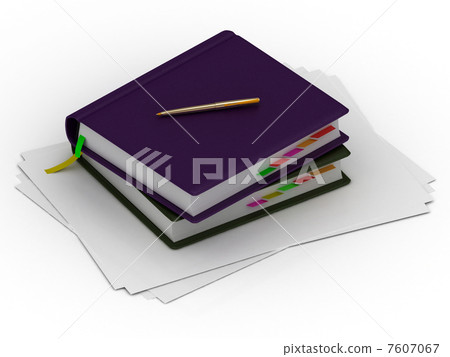 Two organizer and two gold pens 7607067