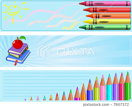 Back to school banners Back to school banners 7607372