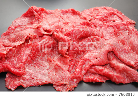 Delicious black beef with meat 7608813