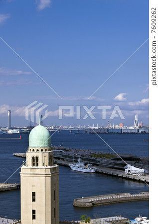 Yokohama Customs Queen's Tower and Yokohama Port Yokohama Customs Queen's Tower and Yokohama Port 7609262