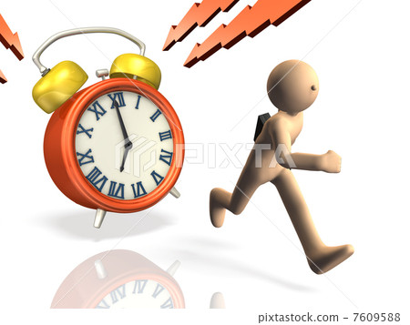 Abstract 3DCG illustration of time-honored businessmen 7609588