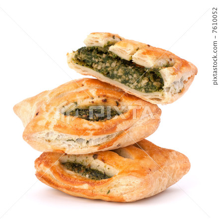 Puff pastry bun isolated on white background. 7610052