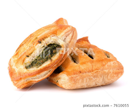 Puff pastry bun isolated on white background. 7610055
