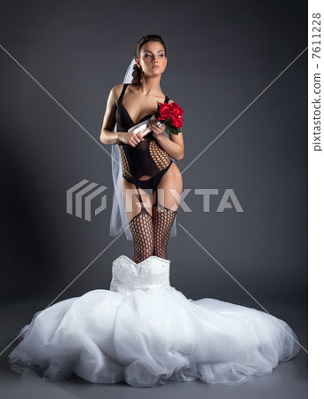 Proud bride posing in erotic lingerie Proud bride posing in erotic lingerie 7611228