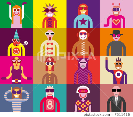 People in sunglasses - funny portraits People in sunglasses - funny portraits 7611416