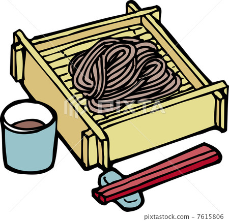 toshikoshi soba, december, illustration