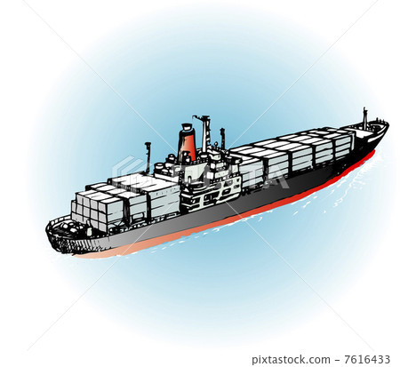 集裝箱船 集裝箱船 7616433