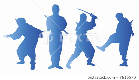 Ninja silhouette Ninja silhouette 7616570