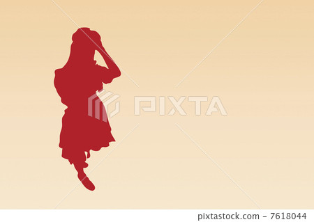 Maid Silhouette 7618044