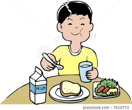 breakfast - Stock Illustration [7618753] - PIXTA