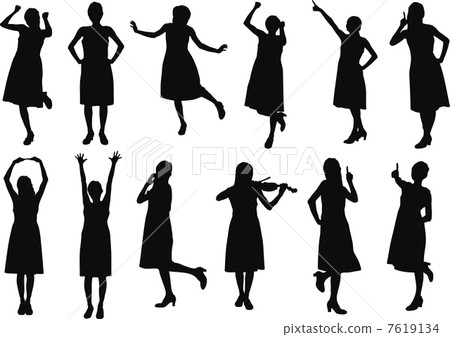 女性剪影 7619134