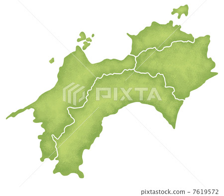 四國地區地圖 7619572