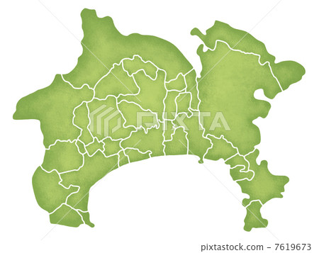 Kanagawa prefecture boundary map 7619673