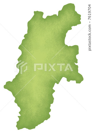 Map of Nagano Prefecture - Stock Illustration [7619704] - PIXTA