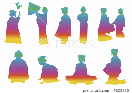 和服剪影 和服剪影 7622310