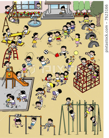 Schoolyard playground equipment 7623166