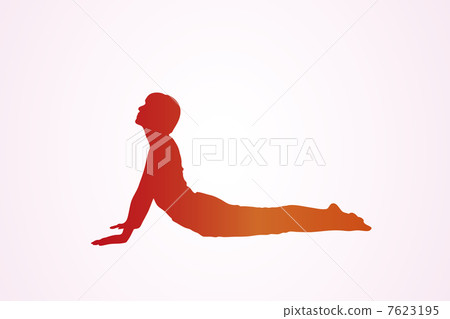 瑜伽剪影 7623195