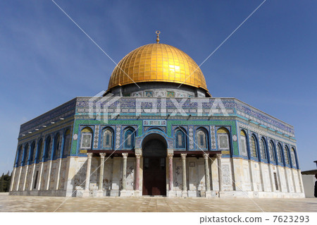 耶路撒冷，以色列，伊斯蘭聖所“岩石圓頂” 7623293