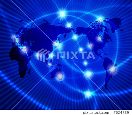 Internet network space of the world 7624789