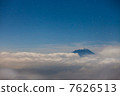 富士山從池塘的茶館森林 7626513