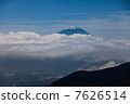 富士山從池塘的茶館森林 7626514