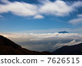 富士山從池塘的茶館森林 7626515