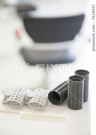 Beauty salon image Hot curler Photo material Beauty salon image Hot curler Photo material 7628497
