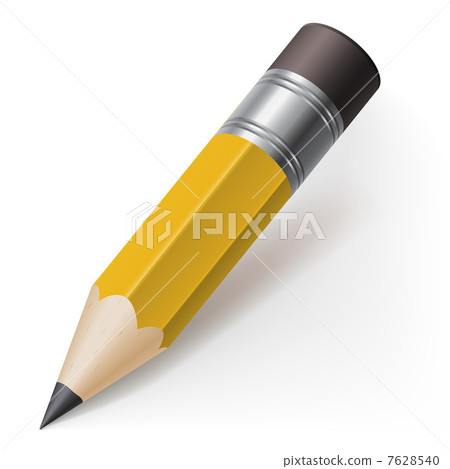 Realistic pencil - Stock Illustration [7628540] - PIXTA