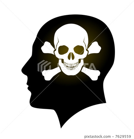 Skull and Crossbones in head Skull and Crossbones in head 7629559
