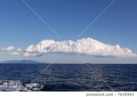 伊豆附近的天空中的雲朵風景 伊豆附近的天空中的雲朵風景 7630983